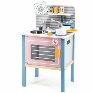 Žaislinė medinė virtuvėlė su priedais | PolarB | Viga 44027